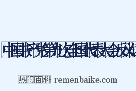 中国共产党第九次全国代表大会反义词是什么意思的图片